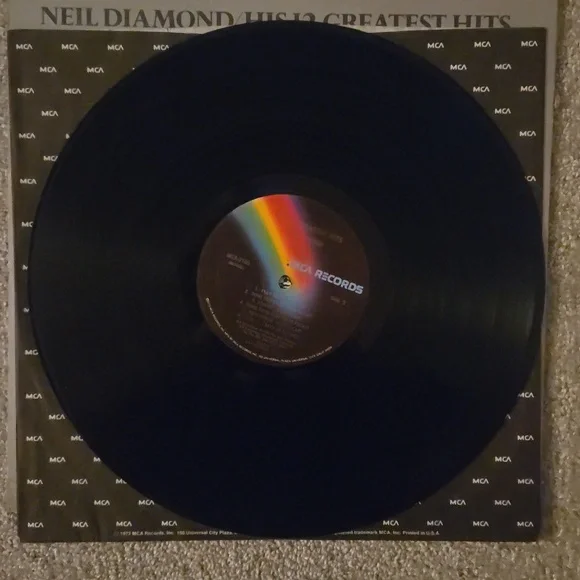 Neil Diamond His 12 Greatest Hits LP Vinyl Record Original 12" 1974 - Picture 6 of 7